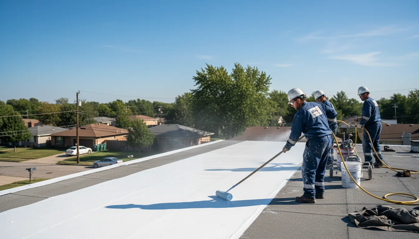 Commercial roof coating in Island Pond, VT near me